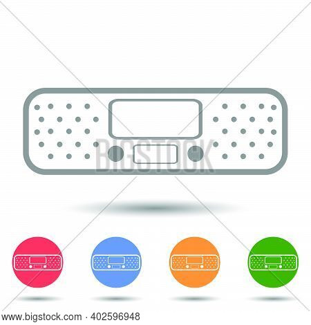 Tv Audio Player Vector Icon Illustration Isolated On White Background