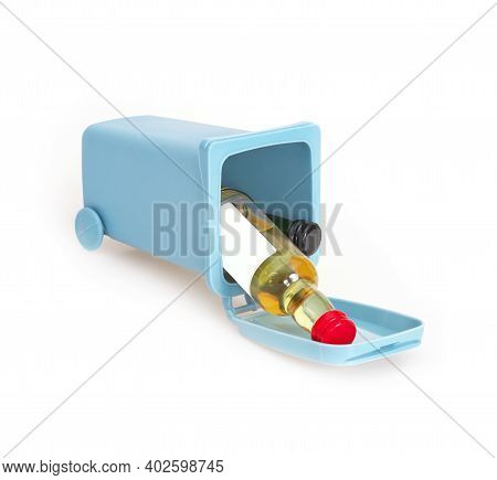 Separate Waste Bin Isolated On White Background
