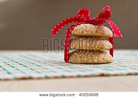 집에서 만든 참 깨 씨앗 쿠키