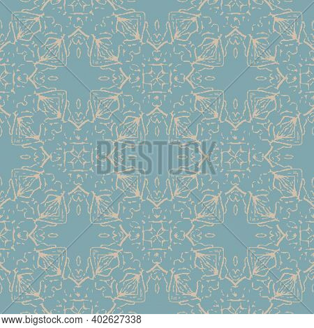 Geometric Abstract Seamless Vector Ornamental Pattern. Surface Print Design For Fabrics, Stationery,