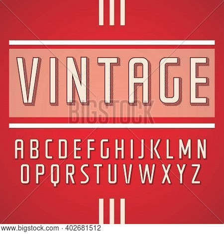 Vintage Label Typeface Handcrafted Font For Any Label Design.