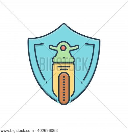 Color Illustration Icon For Motor-cycle-insurance Motor Cycle Insurance Motorbike Accident Damage