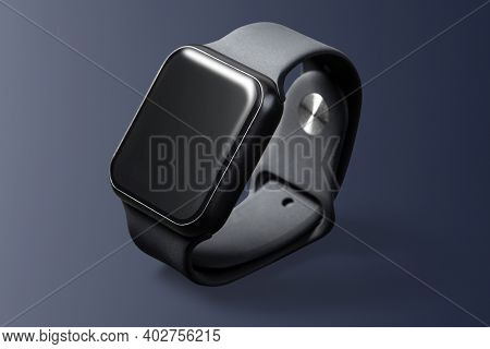 Smartwatch screen mockup digital device