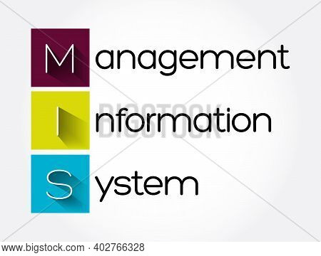 Mis - Management Information System Acronym, Business Concept Background
