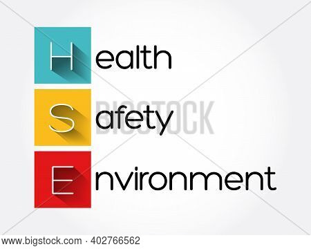 Hse - Health Safety Environment Acronym, Concept Background