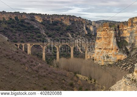 View Of Gorges Of Riaza In Segovia (spain)