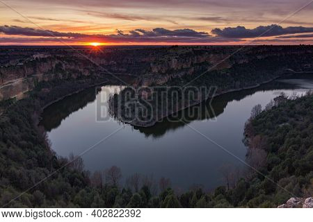 View Of Gorges Of Duraton In Segovia (spain)