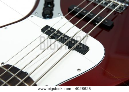 Gros plan rouge guitare électrique