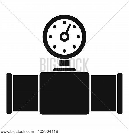 Counter Water Pipe Icon. Simple Illustration Of Counter Water Pipe Vector Icon For Web Design Isolat