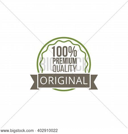 Quality Badge For Quality Premium Original Food A Vector Illustration