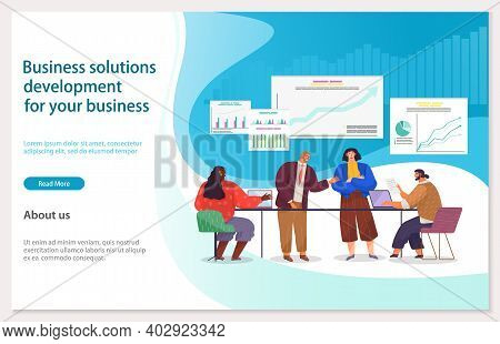 Business Solitions Development For Your Business Webpage Template. Success Way, Creative Innovations