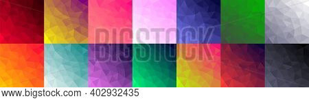 Vector Backgrounds In Low Poly Style. Digital Art