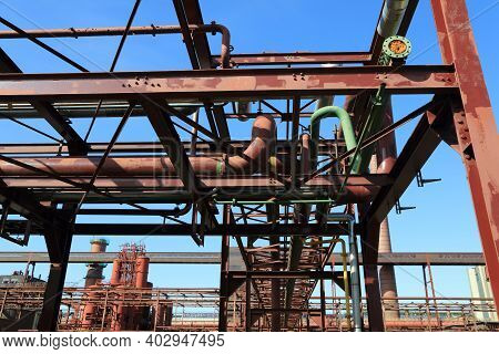 Essen, Germany. Industrial Heritage Of Ruhr Region. Zollverein, A Unesco World Heritage Site.