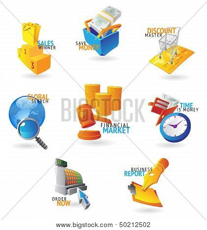 Icons For Commerce And Retail