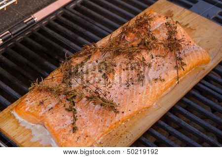 Grilled Cedar Plank Salmon