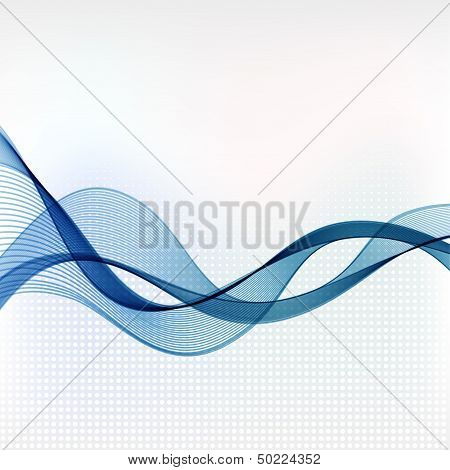 Abstract colorful vector template waved background