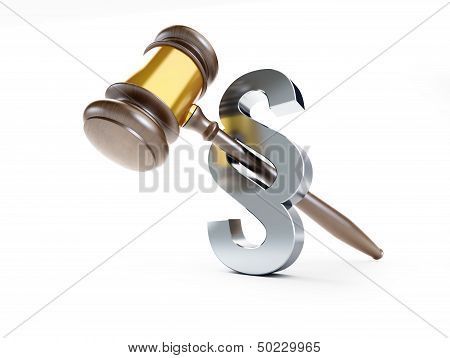 Paragraph Symbol Law On A White Background