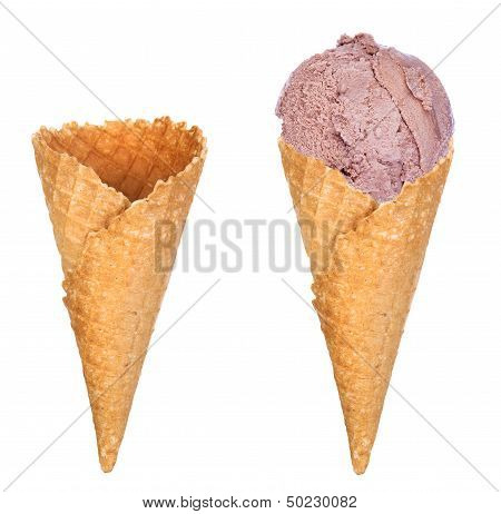 soft serve ice cream isolated