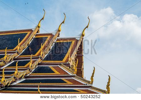 Roof Of A Temple In Wat Phra Kaew