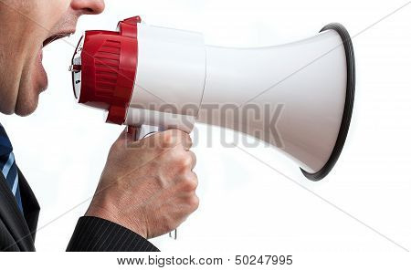 Shouting Businessman