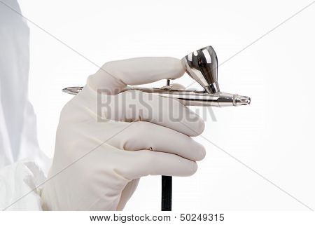 Worker With Airbrush Gun