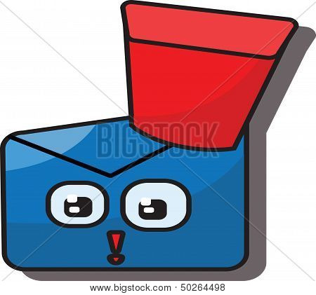 Envelope with a hat