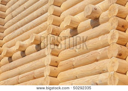 Wooden Wall From Timber