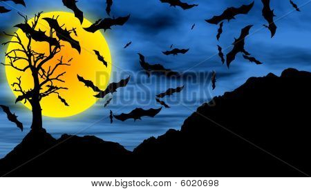 Fondo de Halloween de bat