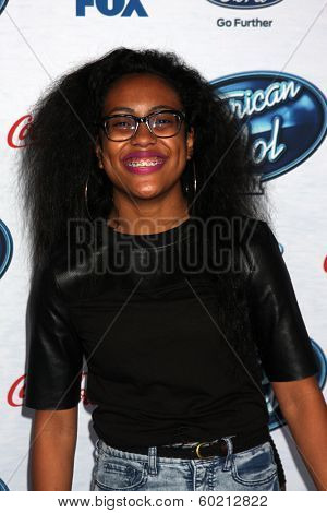 LOS ANGELES - FEB 20:  Malaya Watson at the American Idol 13 Finalists Party at Fig & Olive on February 20, 2014 in West Hollywood, CA