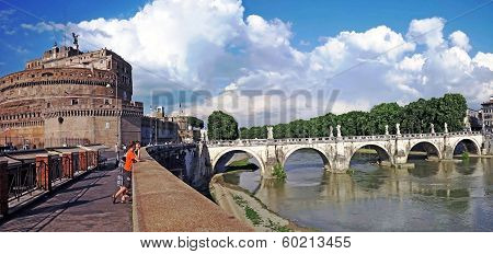 Castle Sant'angelo And Bridge