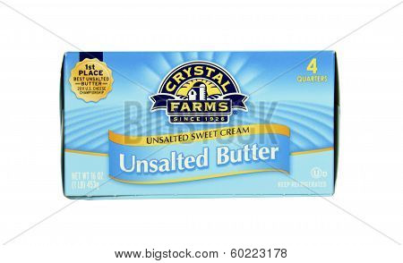 Box Of Crystal Farms Unsalted Butter