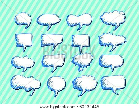 Speech Bubble Sketch hand drawn bubble speech