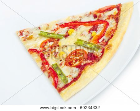 Vegetable Pizza Slice