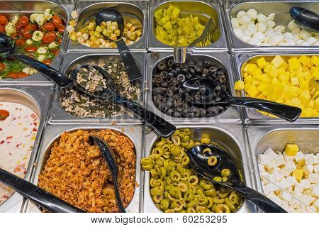 Different kinds of antipasti