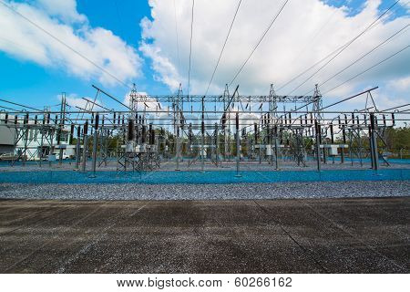 Power station for making electric energy