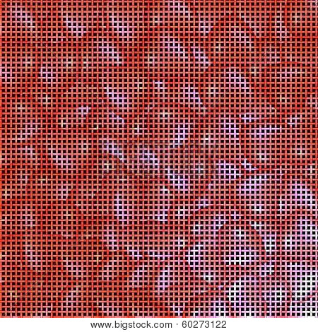 Red Lattice Pattern