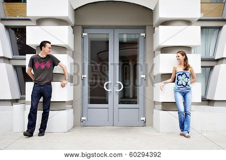 Lucky In Love On A Walk At Entrance To A New Life