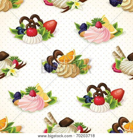 Sweets seamless pattern
