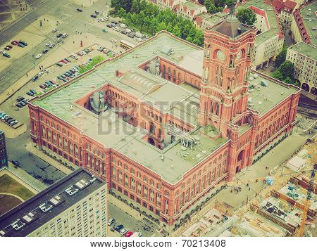 Retro Look Berlin Aerial View
