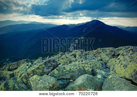 Carpathian mountain landscape