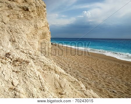 Egremni beach at Lefkada, Ionion sea, Greece