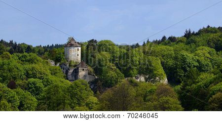 Ruined Kazimierz Castle At Ojcow.