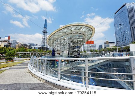 Nagoya, Japan city skyline with Nagoya Tower. 