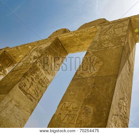 The temple of Hatshepsut near Luxor in Egypt