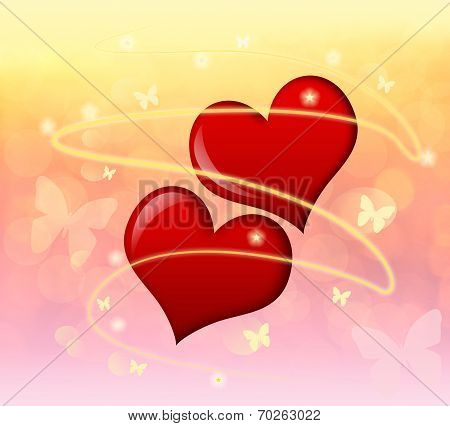 Hearts and butterflies