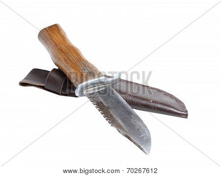 Old Hunting Knife With Case