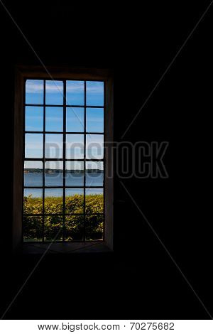 Summer view from window