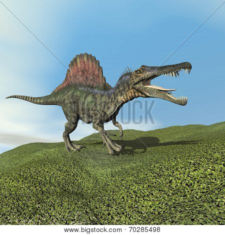 Spinosaurus dinosaur - 3D render