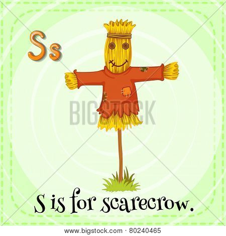 A letter S for scarecrow