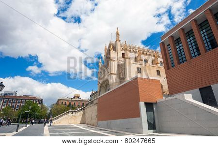 St. Geromimo Royal Church On A Spring Day, Madrid